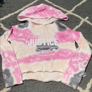 Justice Tie-dye hoodie